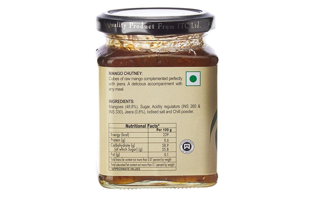 Kitchens Of India Mango Jeera Chutneys    Glass Jar  300 grams